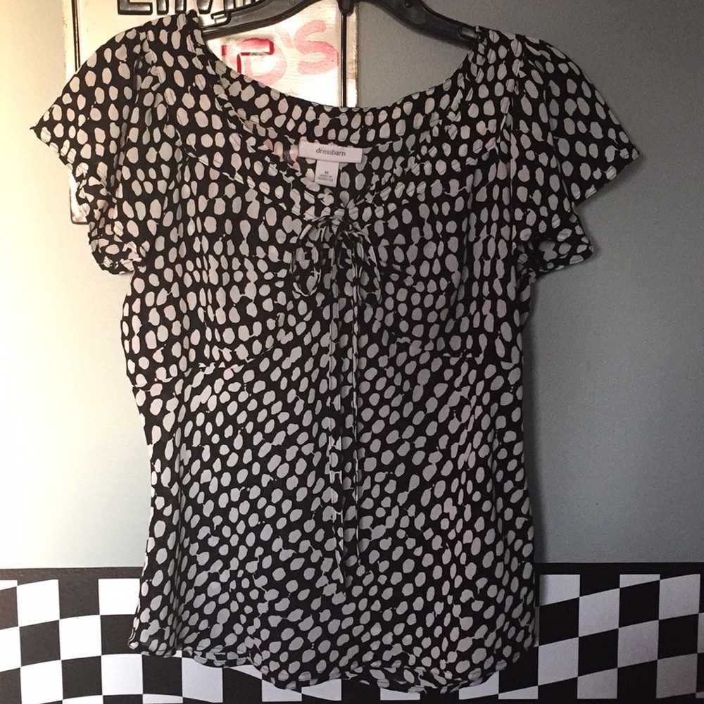 Beautiful blouse with dots print